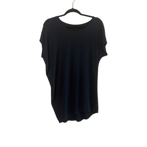 NWOT Athleta Women's Navy Short Sleeve Top Size S